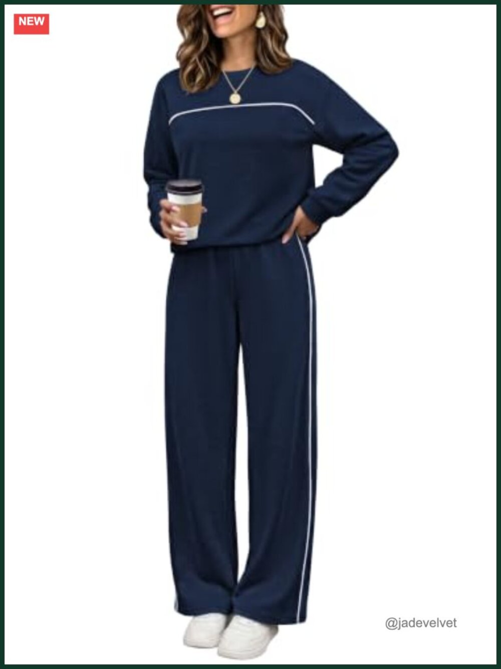 Women's Two Piece Lounge Set Pants with Pockets